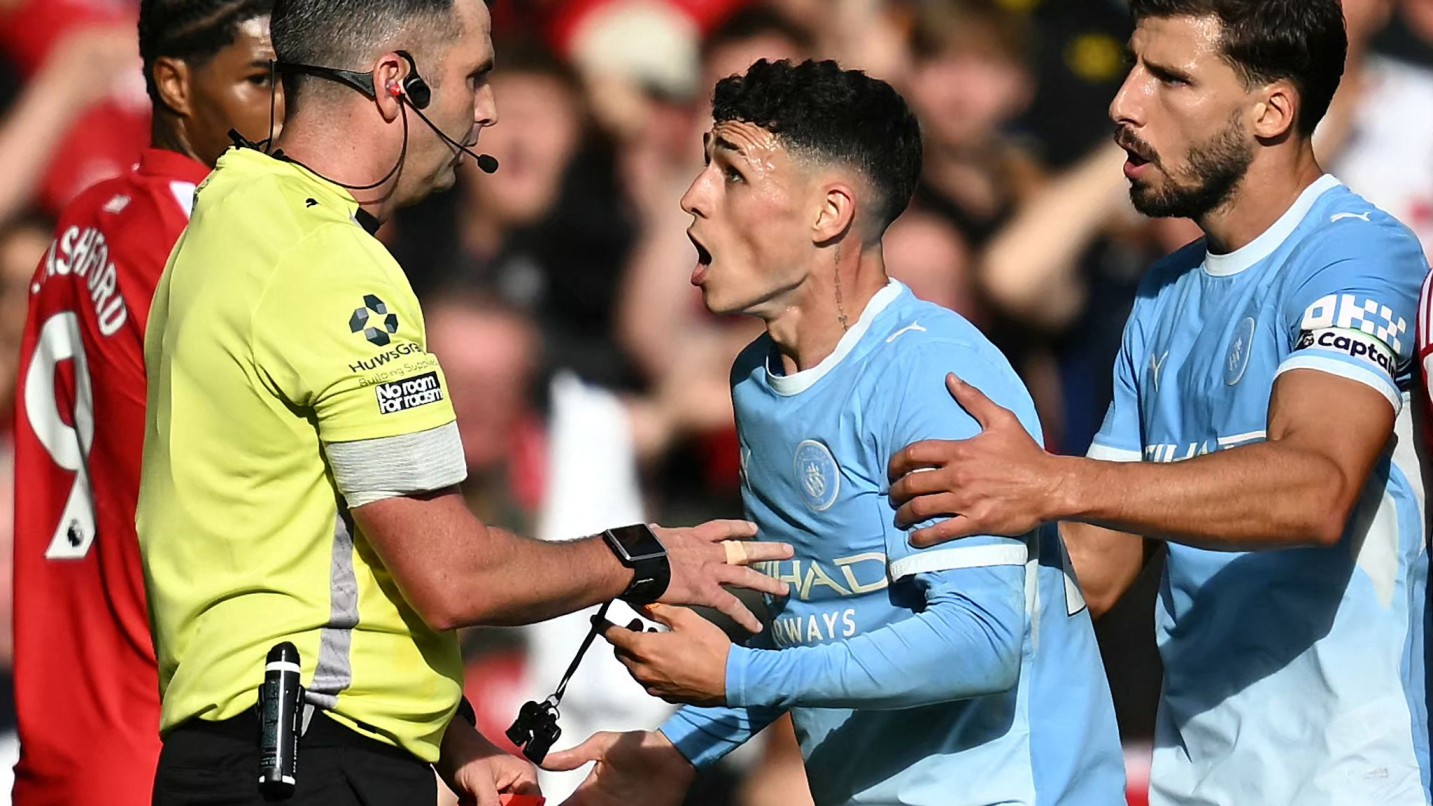 Foden red card
